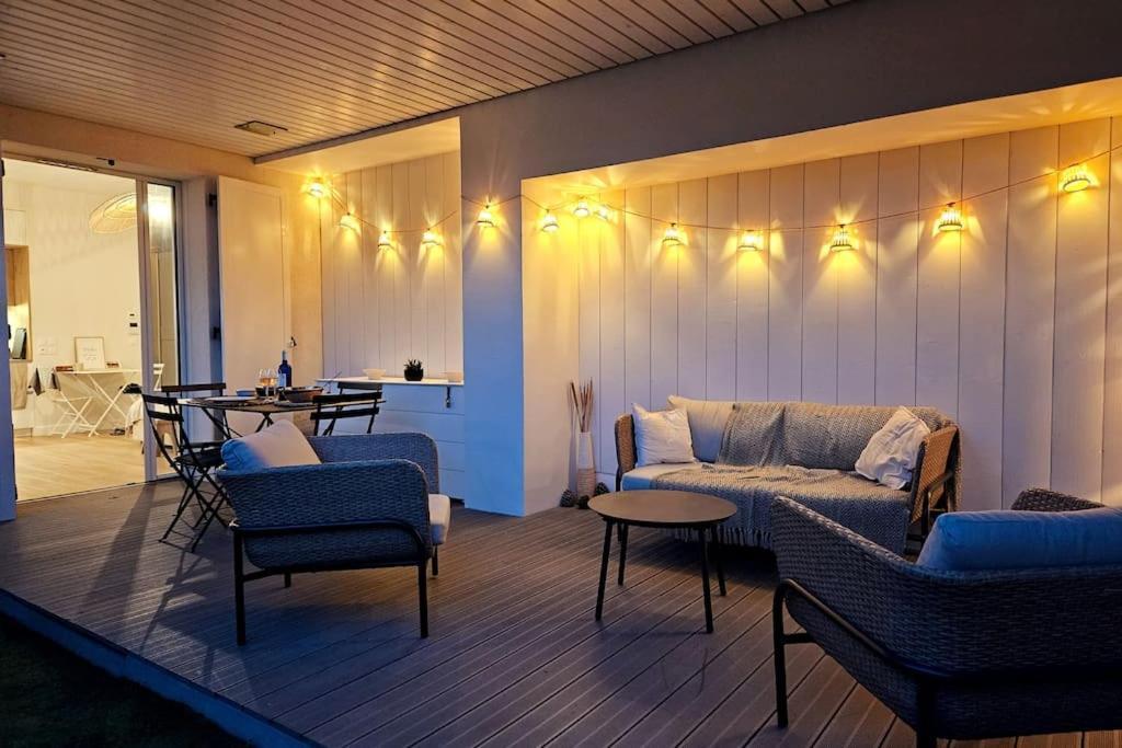 Arcareve - Grand Studio De Standing Avec Terrasse, Jardin Et Acces Direct A La Plage Arcachon Exterior foto