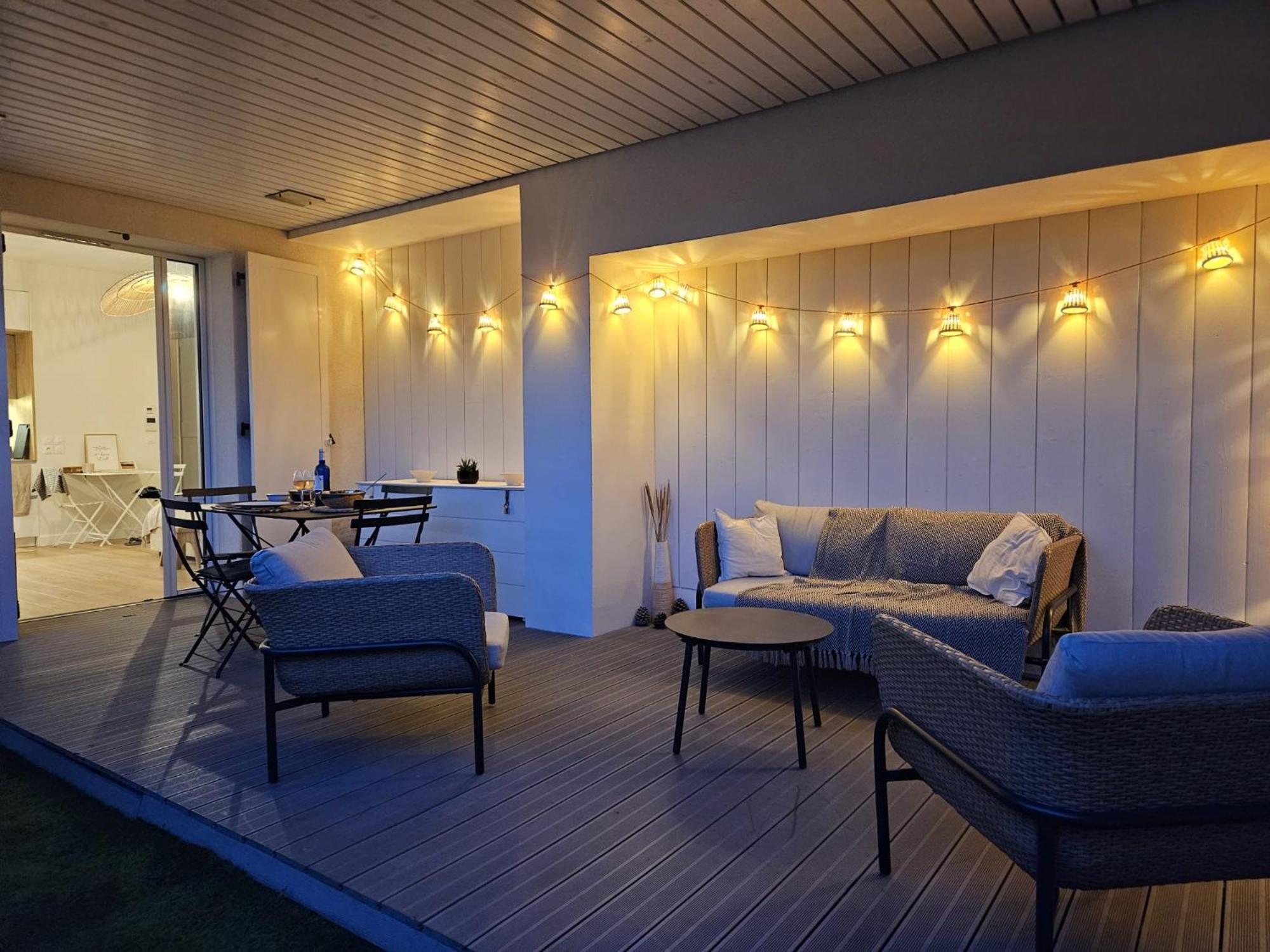 Arcareve - Grand Studio De Standing Avec Terrasse, Jardin Et Acces Direct A La Plage Arcachon Exterior foto