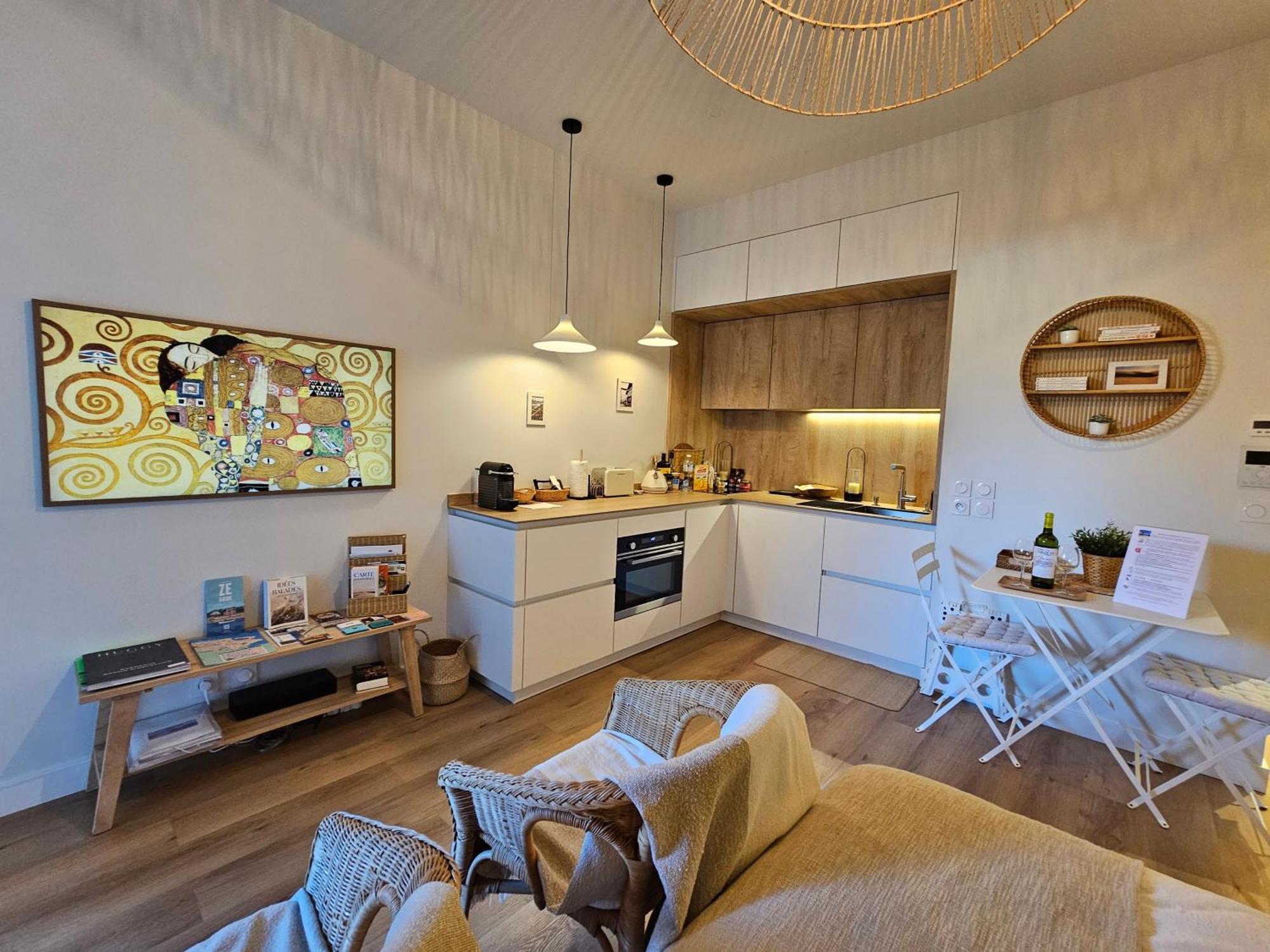 Arcareve - Grand Studio De Standing Avec Terrasse, Jardin Et Acces Direct A La Plage Arcachon Exterior foto